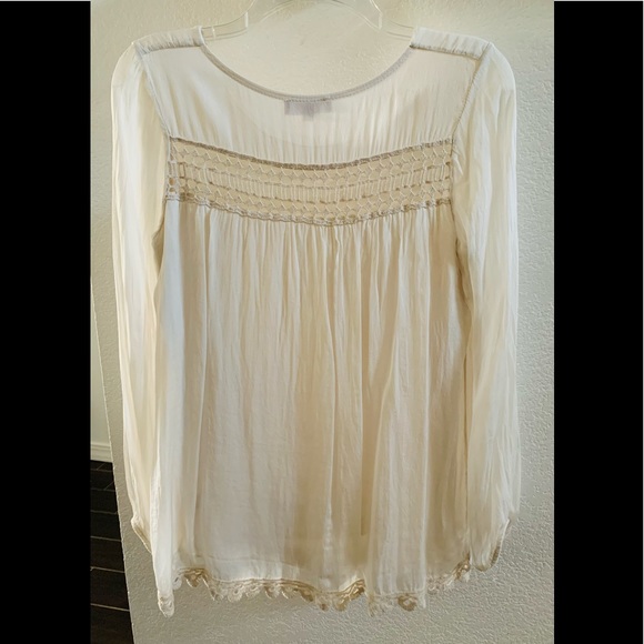 Carla Conti (made in Italy) Silk blouse Cream - Picture 2 of 5